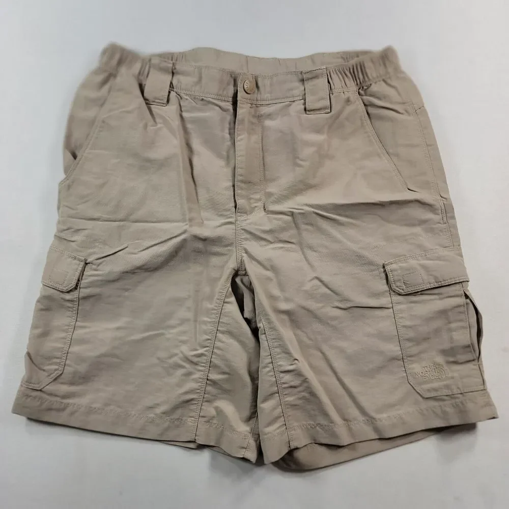 The North Face Cargo Shorts Men's Medium Tan Stretch Summer‎ Beach Regular Fit